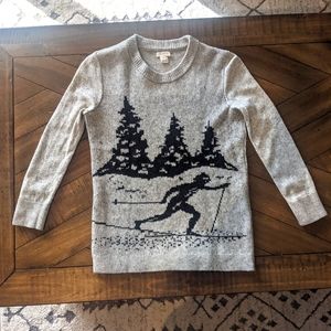 XS J.Crew Fitted Holiday Sweater